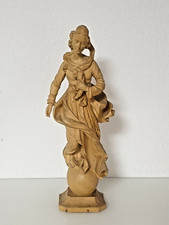 Große Alte Holz Damenfigur