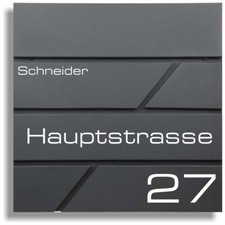 EDELSTAHL Briefkasten Postkasten Zeitungsrolle Wandbriefkasten Personalisierung