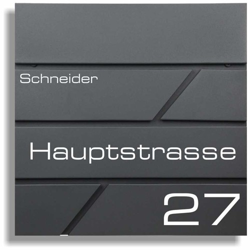 Design anthrazit briefkasten - design,