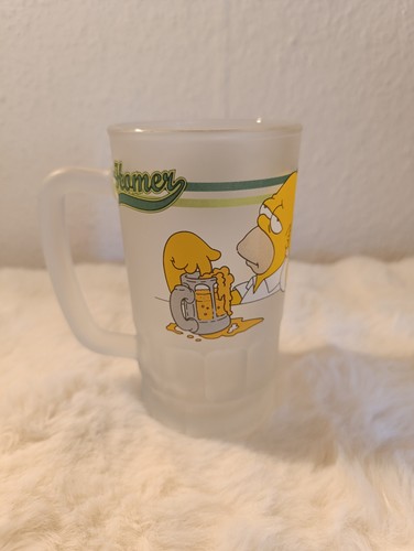 Simpsons bierkrug glas matt - simpsons,