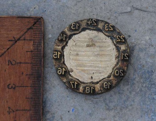 Uhr ziffernblatt messing - uhr,