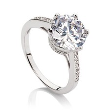 Freundschaftsring Damenring Ring Verlobungsring  Silberring 925 Zirkonia R4762