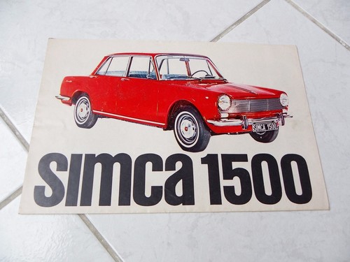 Simca 1500 1300 1964 - , katalog