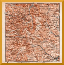 Die Rhön +Original Landkarte