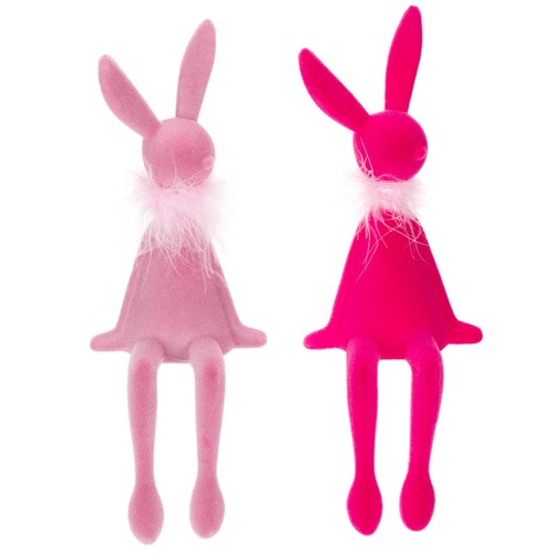 Osterhase dekofigur mit - osterhase,
