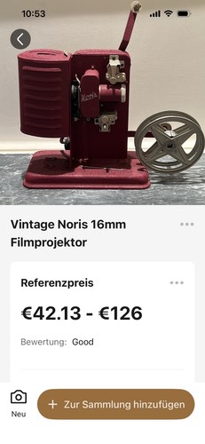 Noris filmprojektor - 16, mm-filmprojektor