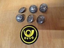 6 Posthorn - Knöpfe, für