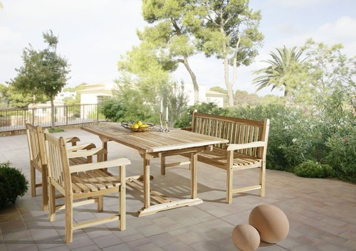 Teak gartengruppe 4tlg kuba - gartengruppe,