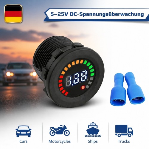 12v led voltmeter - dc,