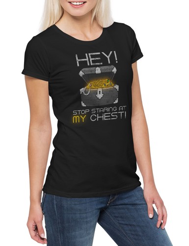 Hey stop staring chest - at, my