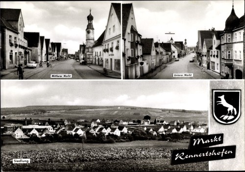 Markt rennertshofen - ak,