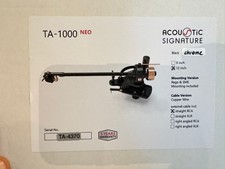 Acoustic Signature TA-1000 Neo