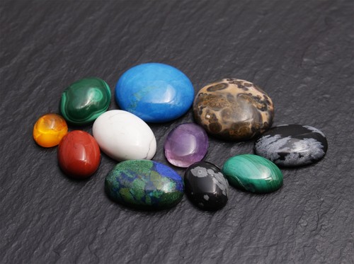 Edelstein cabochon kette - edelstein,