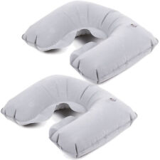 2x Aufblasbares Nackenkissen Nackenhörnchen aufblasbar Reisekissen Reisehörnchen