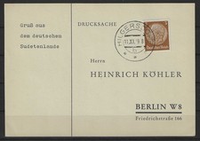 I642) Sudetenland Karte