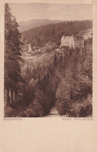 Postkarte marienbad hotel - -,