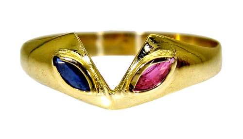 Marquise rubin saphir - &,