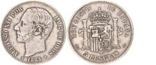 Spanien 5 Pesetas 1883 Alfonso XII., ss 122266