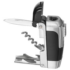 MFH Funktion Feuerzeug Gas Korkenzieher Messer Sturmfeuerzeug Gasfeuerzeug 4 in1