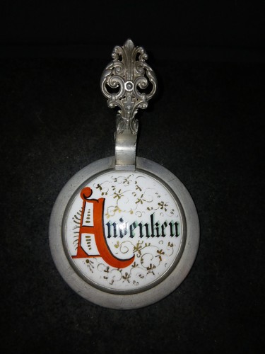 Zinndeckel 1900 porzellan - um,
