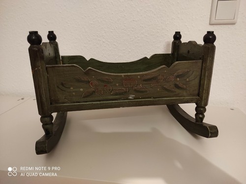 Antikes puppenbett wiege - antikes,