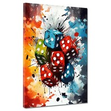Pop Art Würfel Glück Spiel