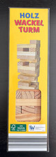 Holz Wackel Turm - Gesellschafts- und Geschicklichkeitsspiel ab 4+ - wie NEU