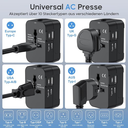 Reiseadapter weltweit - reiseadapter,