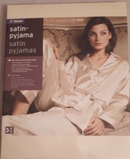 Tchibo TCM Satin-Pyjama Damen  Gr.M (40/42) Champagne Polyester, Neu Verpackt 