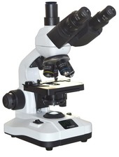 Trinokular Labor Mikroskop 2500x Semi Plan Optik Led-Anzeige Abbe 1.25 Kondenser