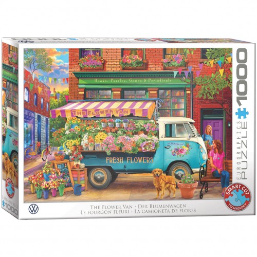 Puzzle der blumenwagen - puzzle,