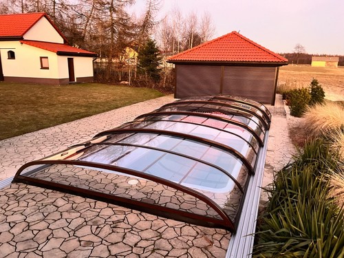 Gfk schwimmbecken überdachung - gfk,