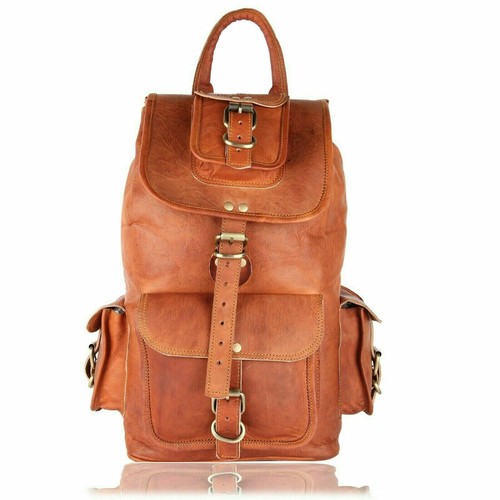 Herren vintage leder rucksack - leder,