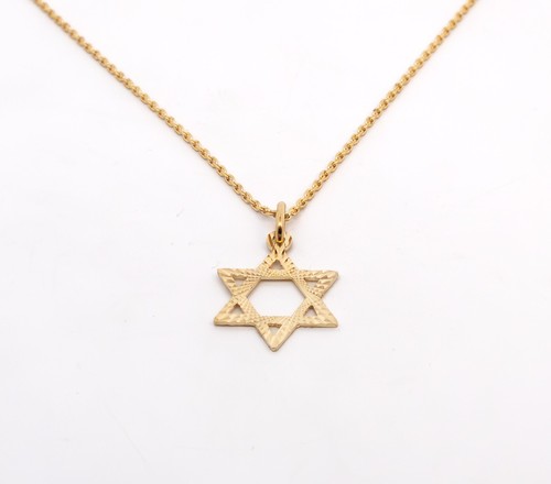 Goldkette mit davidstern - goldkette,