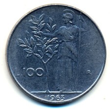 100 Italienische LIRE 1963
