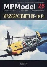 Kartonmodell Messerschmitt BF-109 E4 1:33 MPModel