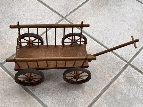 Miniatur holz leiterwagen - miniatur,