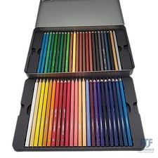 Amazon Basics Buntstifte in Blechdose, 48 Stück, Farblich sortiert