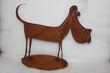 Hund "Gustl" Metall "Edelrost