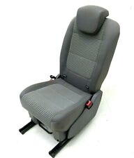 Original VW Sharan 7N Seat Alhambra Sitz 2. Reihe Mitte Stoff Hellgrau gestreift