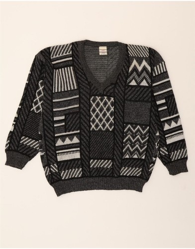 Vintage herren neck pullover - vintage, v-neck