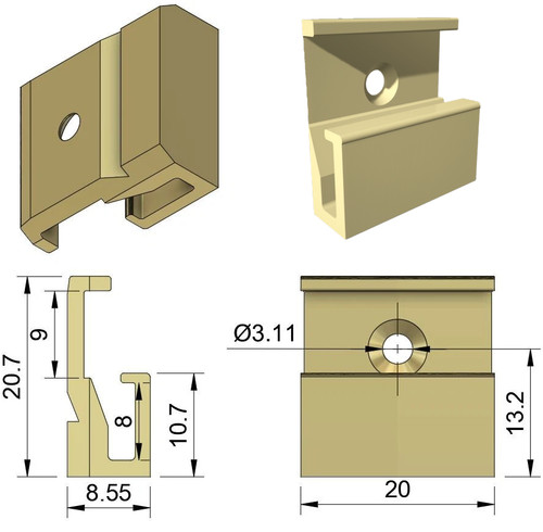 Wetterschenkel clips bis - clips,