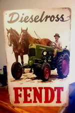 Blechschild FENDT  Traktor 