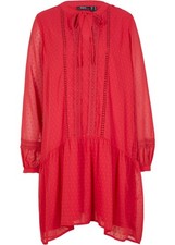 Chiffonkleid mit Bindeband