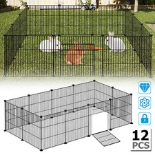 12 x Haustierzaun Freigehege