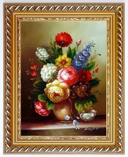 ölbild blumen gemälde - Ölbild,