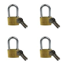 Bügelschlösser Schloss 4er Set Vorhängeschloss 50mm Schrankschloss aus Messing 