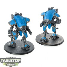 Imperial Knights - 2 x Armiger Warglaives - teilweise bemalt
