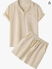 2 Teiler Herren Leinenanzug