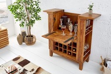 Weinschrank Bar Sheesham Holz